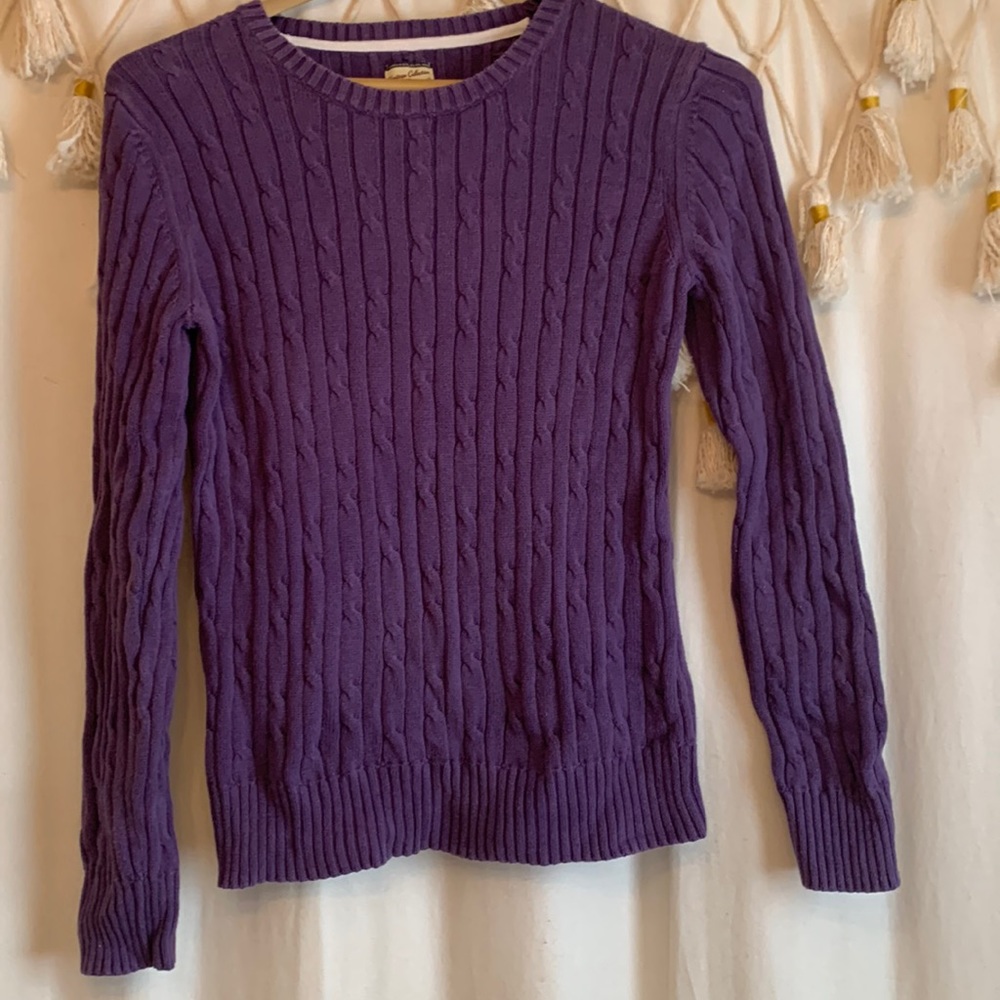 GH Bass & Co heritage collection by Bass purple sweater